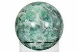 Polished Green & Purple Fluorite Sphere - Mexico #227223-1